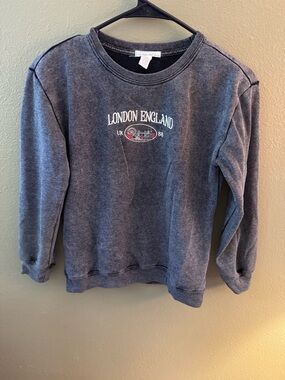 Full Tilt London England Crewneck Sweatshirt -  Gray